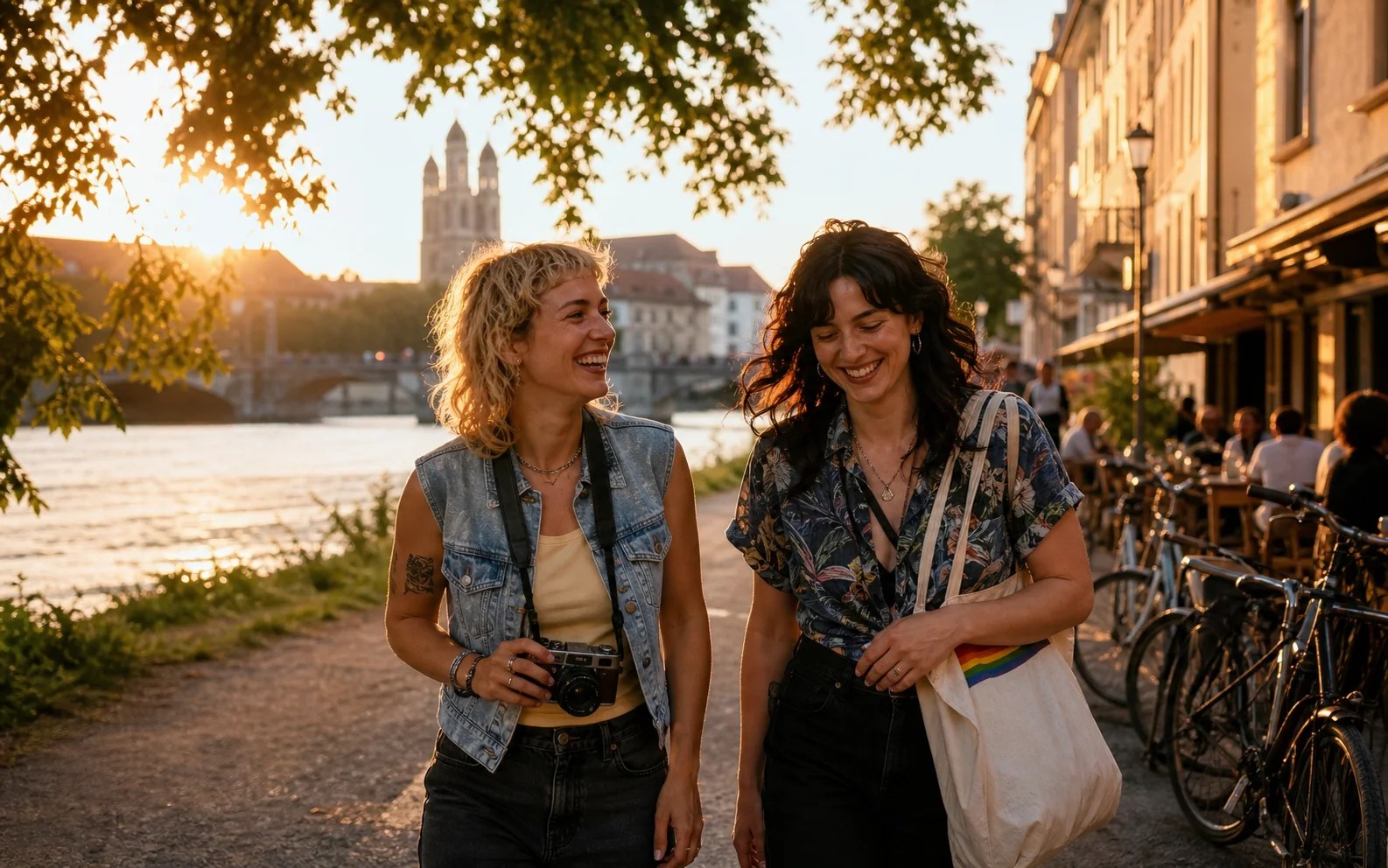KI-generierte redaktionelle Szene zu Gay München am Wochenende: Community, Kultur und Nachtleben