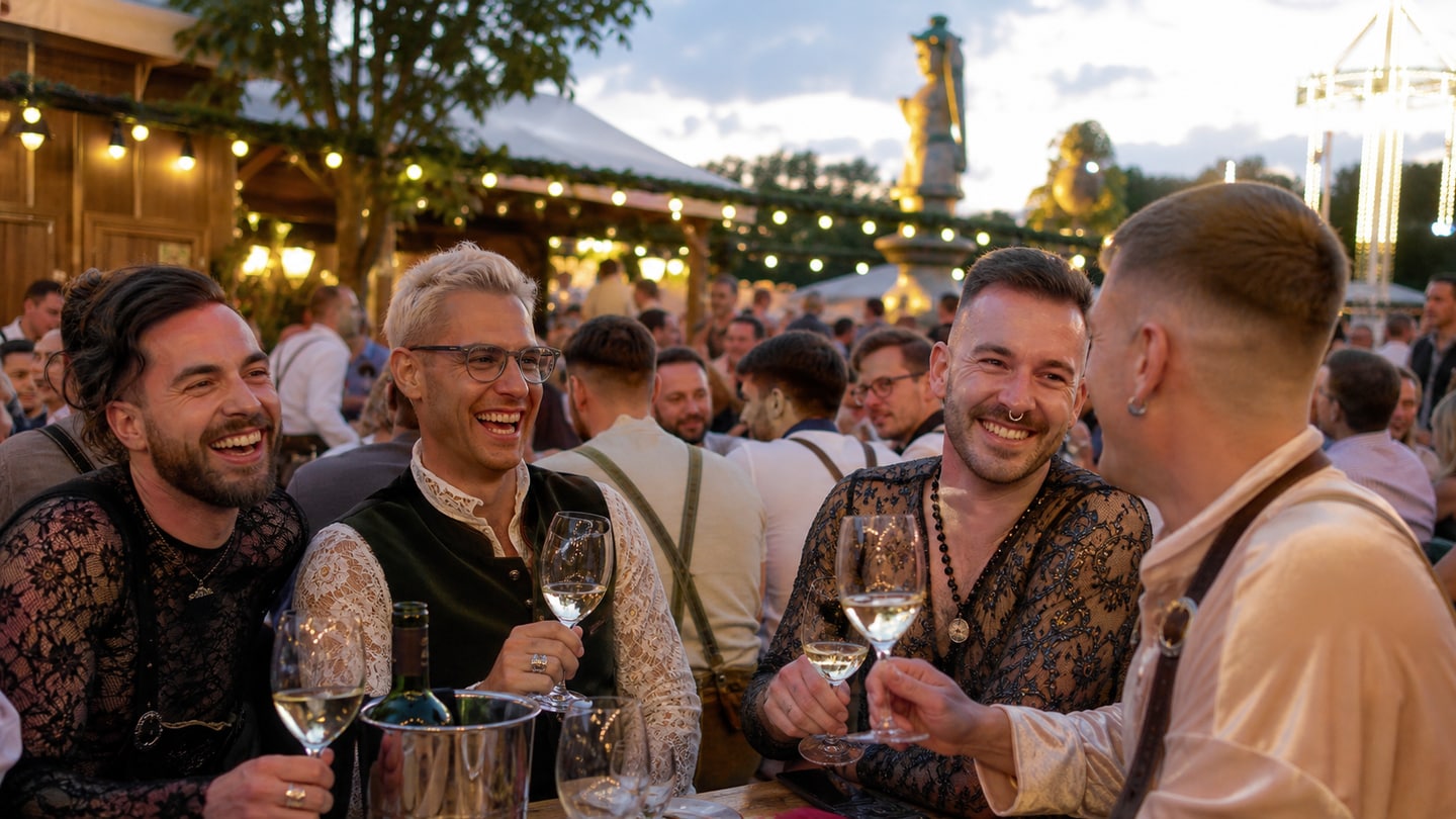 KI-generierte redaktionelle Szene zu Prosecco-Wiesn 2026; keine Aufnahme der Veranstaltung
