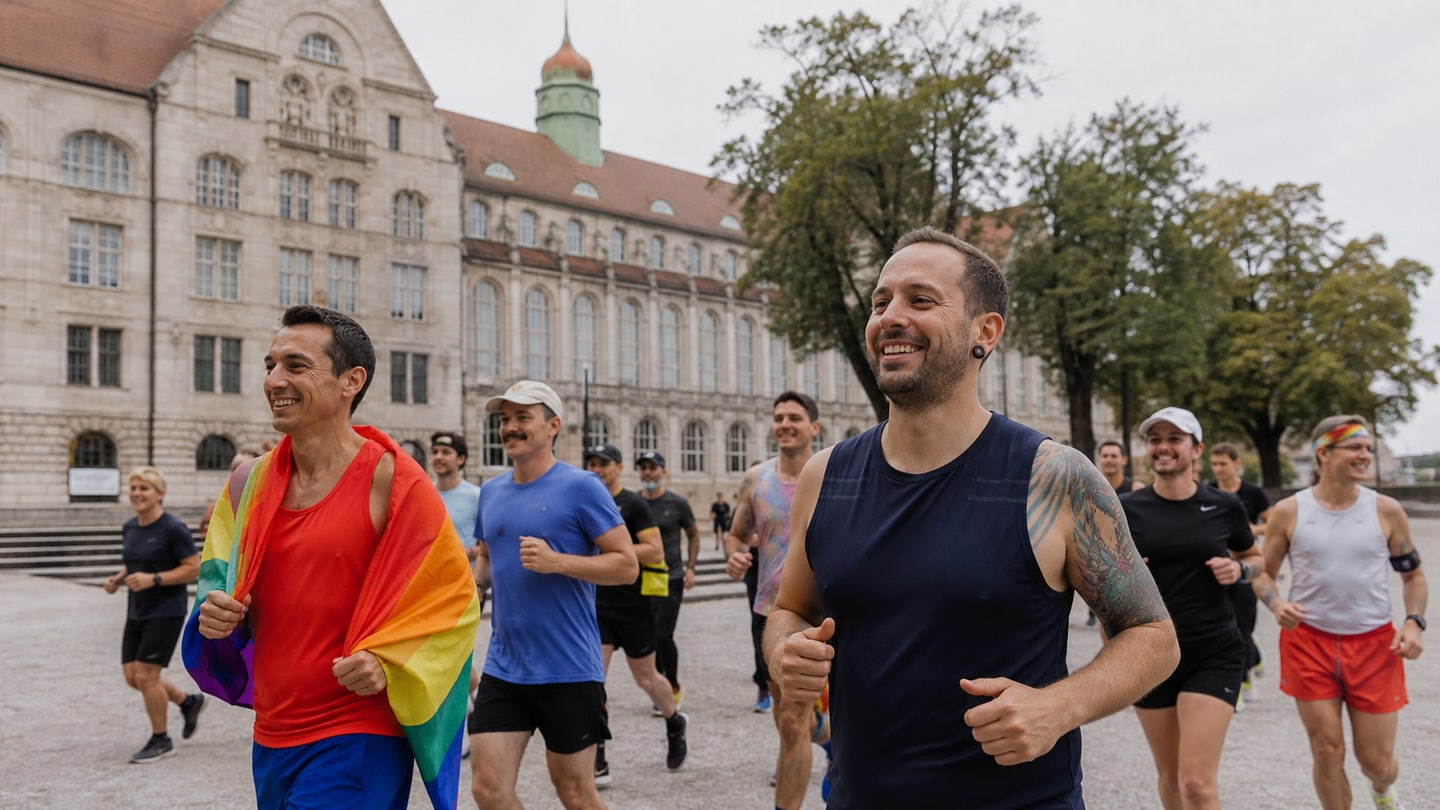 KI-generierte redaktionelle Szene zu Run for Life 2026; keine Aufnahme der Veranstaltung
