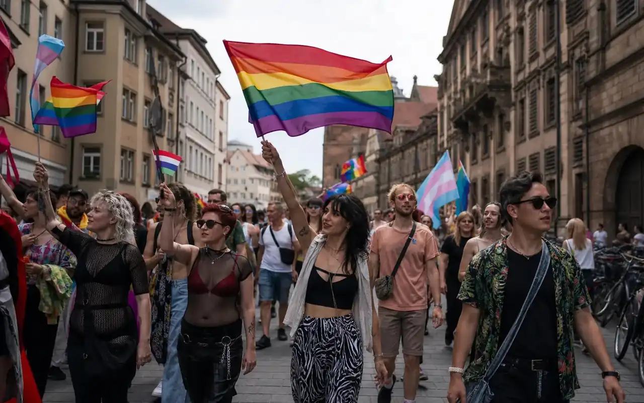 KI-generiertes redaktionelles Motiv zu CSD Erlangen 2026 in Erlangen