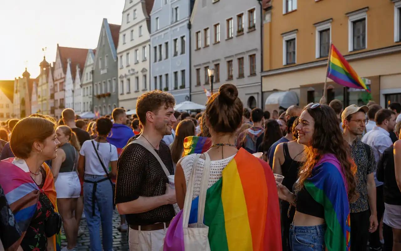 KI-generiertes redaktionelles Motiv zu CSD Kaufbeuren 2026 in Kempten