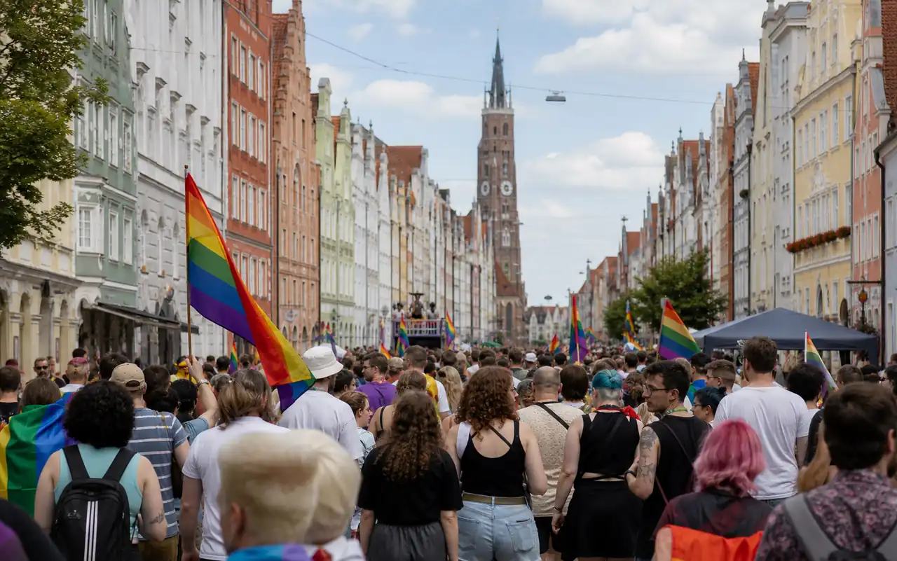 KI-generiertes redaktionelles Motiv zu CSD Landshut 2026 in Landshut