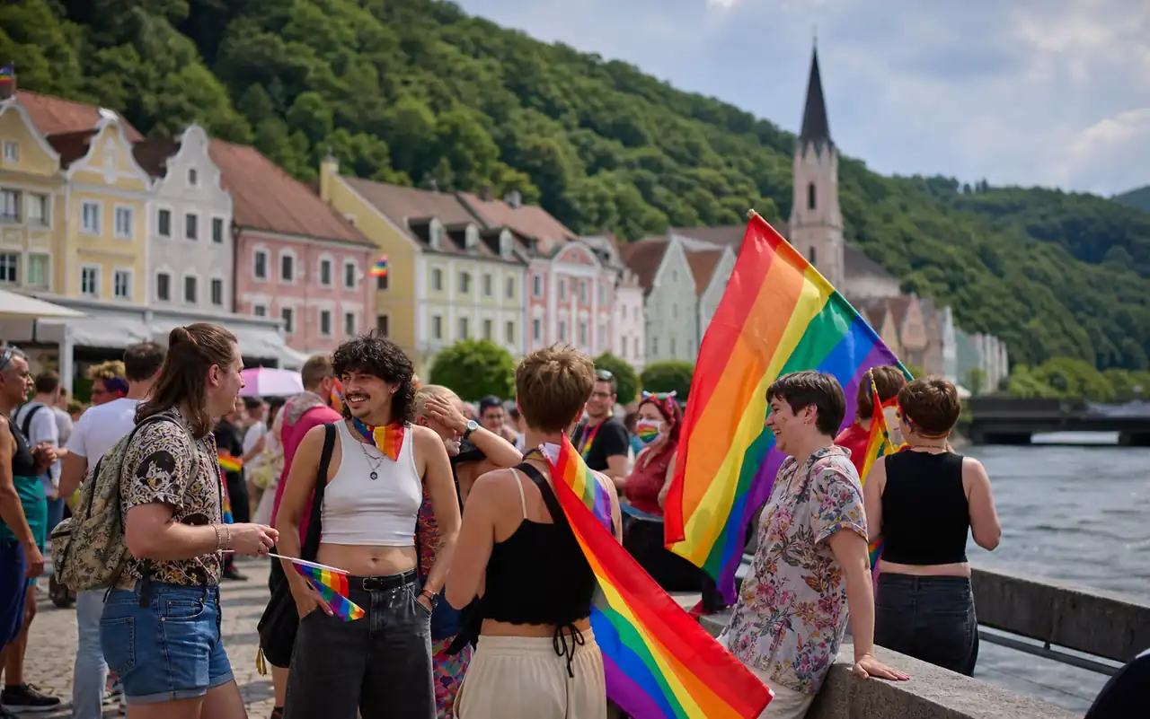 KI-generiertes redaktionelles Motiv zu CSD Regen 2026 in Bayernweit