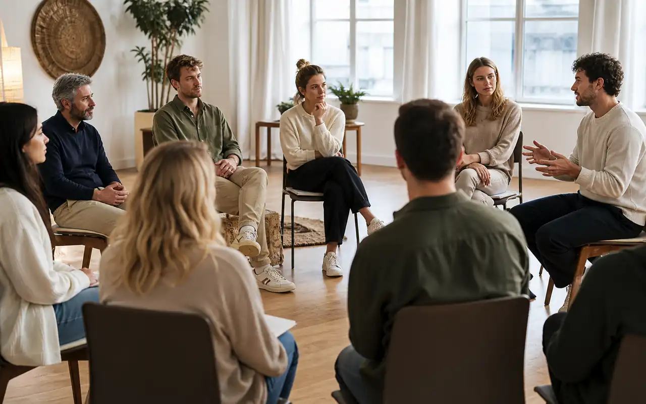 KI-generiertes redaktionelles Motiv zu Hypnose Workshop in München