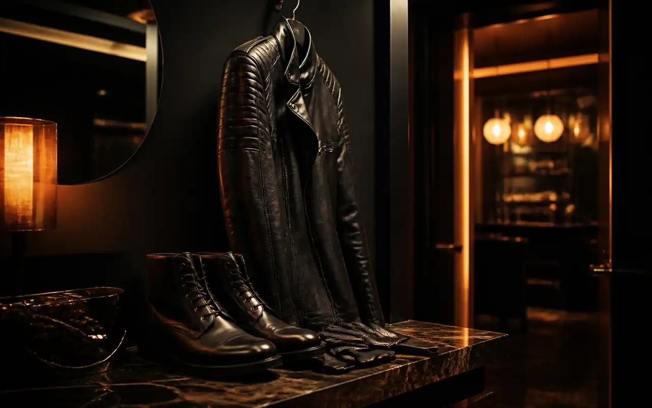 KI-generiertes redaktionelles Motiv zu MLC Leather Night in München