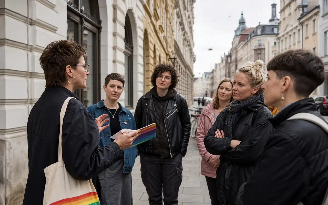 KI-generiertes redaktionelles Motiv zu Stadtspaziergang: Queere Geschichte Münchens in München