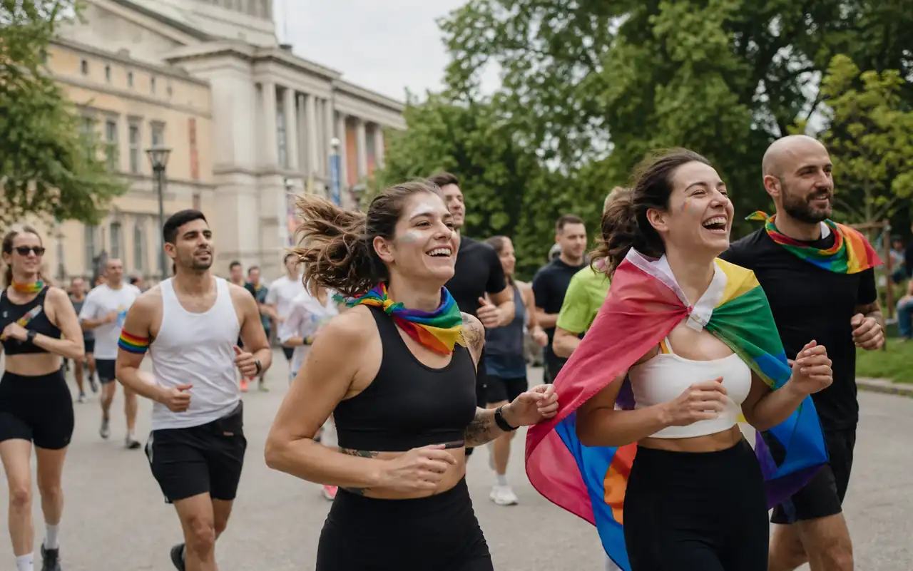 KI-generiertes redaktionelles Motiv zu Run for Life 2026 in München